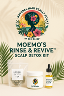 MoeMo's Rinse & Revive Scalp ~Complete Scalp Detox Kit